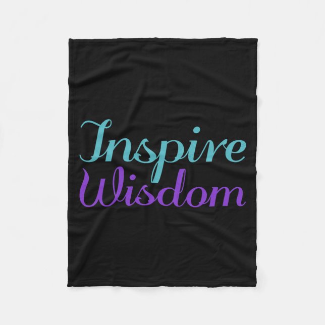 Inspire Wisdom Prevention Fleece Blanket (Front)