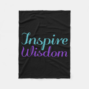 Inspire Wisdom Prevention Fleece Blanket