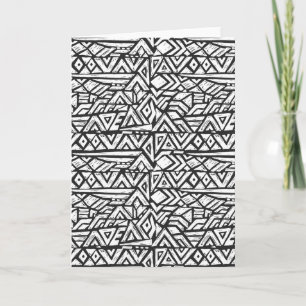 Inspired Artsy Tribal Pattern Card