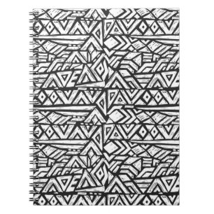 Inspired Artsy Tribal Pattern Notebook