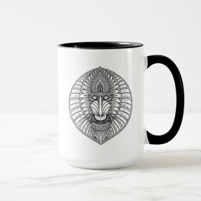 Inspired Baboon Face Mug (Right)