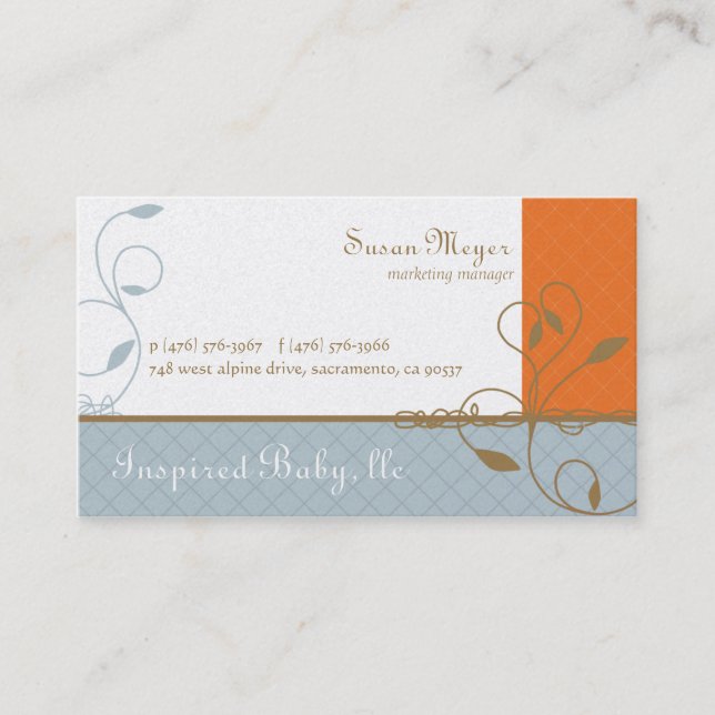 Inspired Baby Business Cards (Front)