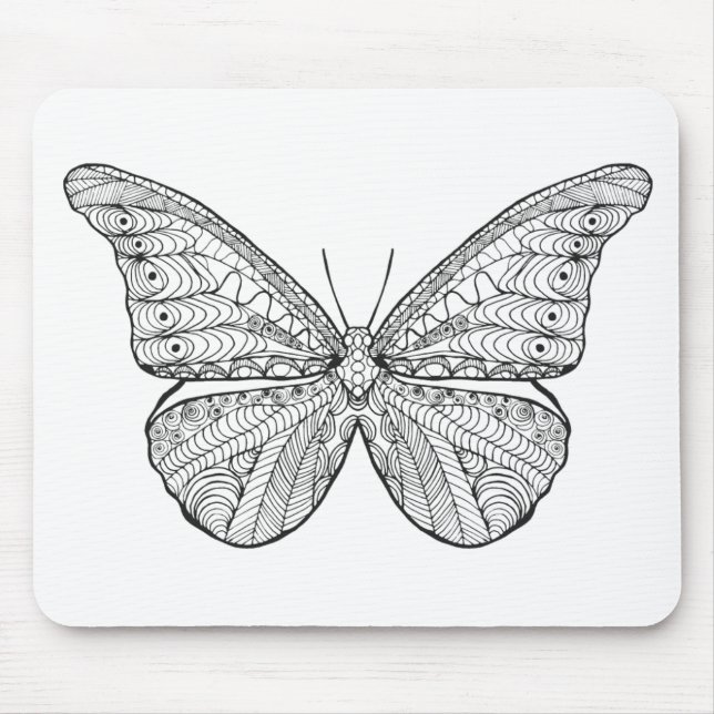 Inspired Butterfly Mouse Pad (Front)