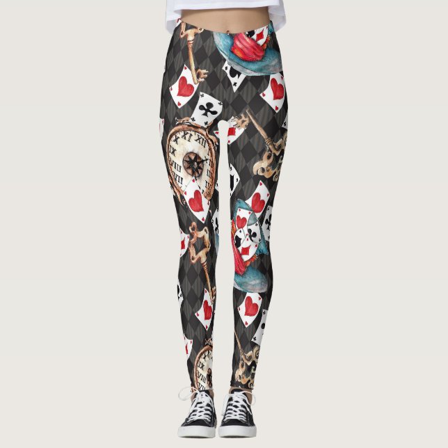 Inspired By Alice In Wonderland Leggings (Front)