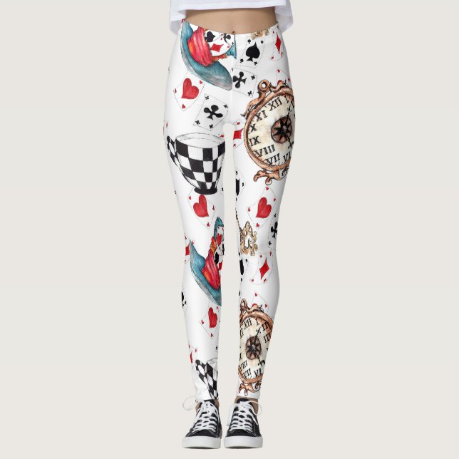Inspired By Alice In Wonderland Leggings (Front)