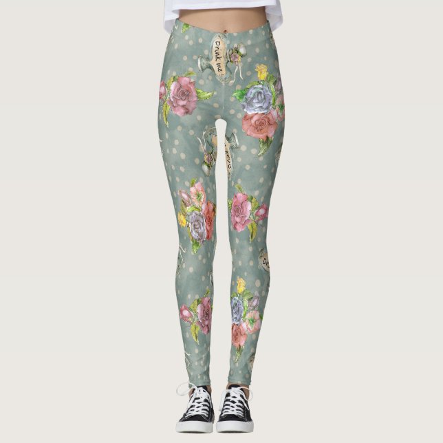 Inspired By Alice In Wonderland Leggings (Front)