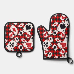Inspired By Alice In Wonderland Oven Mitt & Pot Holder Set