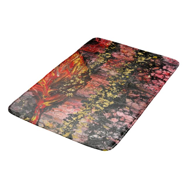 Inspired by California's Fires  Bath Mat (Angled)