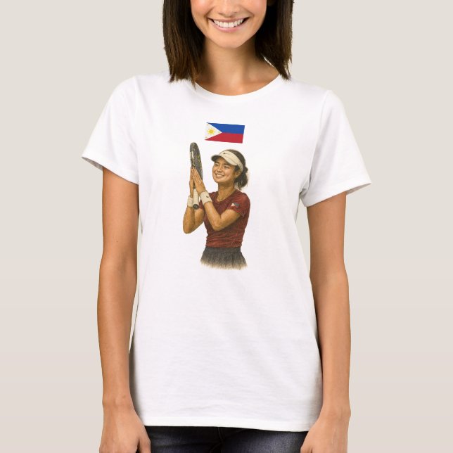 Inspired by Filipino Tennis Superstar Alex Eala T-Shirt (Front)