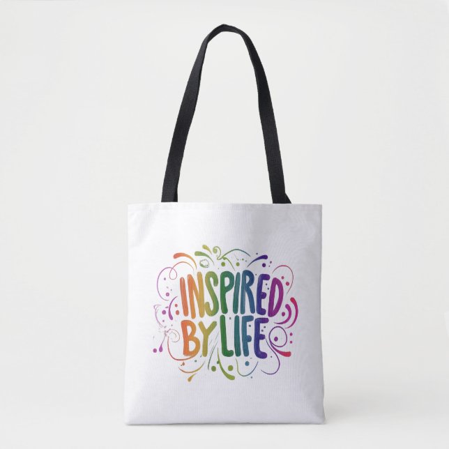 Inspired by Life - Shoulder Tote Bag (Front)