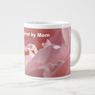 Inspired by Mum mugs Jumbo Pink Rose Flower