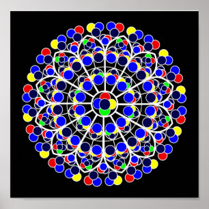 Inspired by South Rose Window, Notre-Dame de Paris Poster