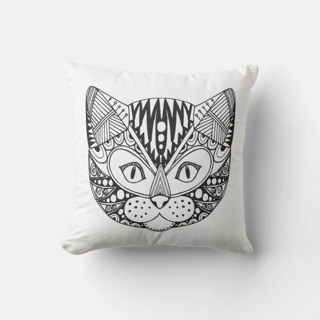 Inspired Cat Cushion (Front)