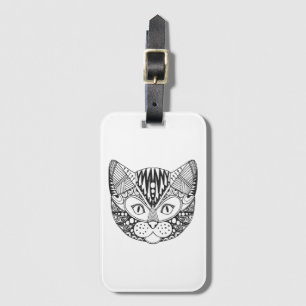 Inspired Cat Luggage Tag