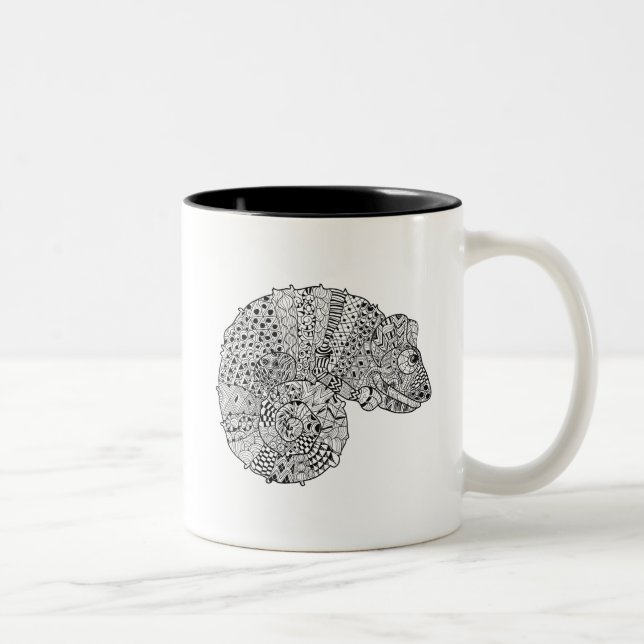 Inspired Chameleon 2 Two-Tone Coffee Mug (Right)