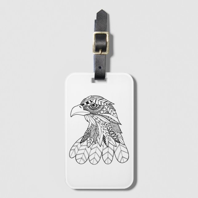 Inspired Eagle Luggage Tag (Front Vertical)