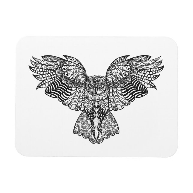 Inspired Eagle Owl Magnet (Horizontal)