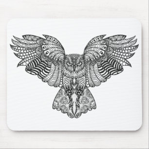 Inspired Eagle Owl Mouse Pad