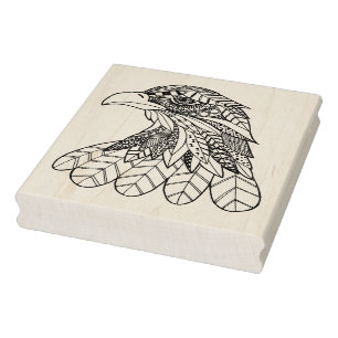 Inspired Eagle Rubber Stamp