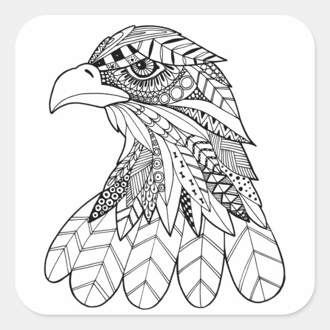 Inspired Eagle Square Sticker (Front)