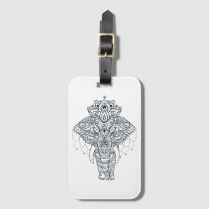 Inspired Elephant Luggage Tag