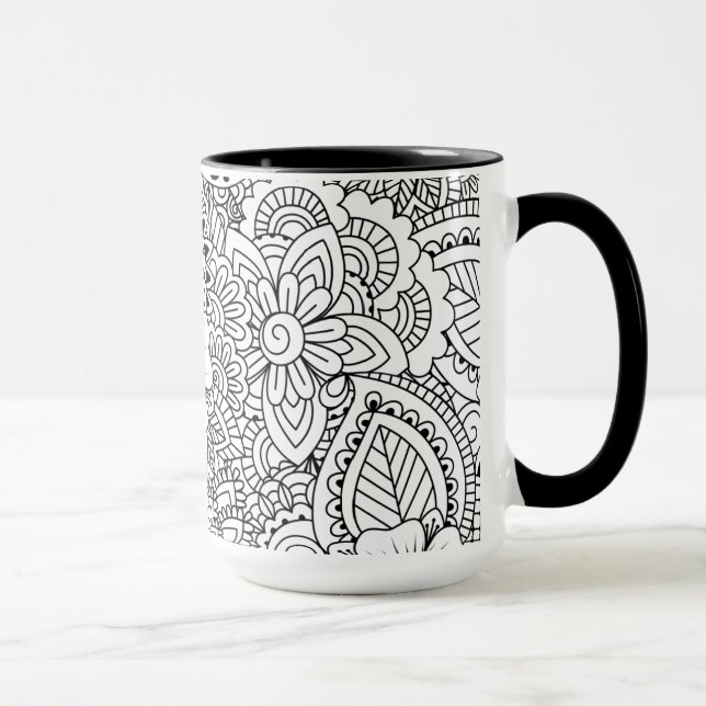 Inspired Flowers Mug (Right)