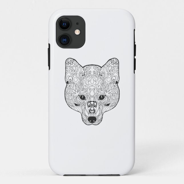 Inspired Fox Head Case-Mate iPhone Case (Back)