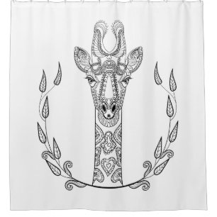 Inspired Giraffe Shower Curtain