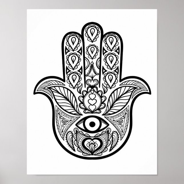 Inspired Hamsa Hand 2 Poster (Front)