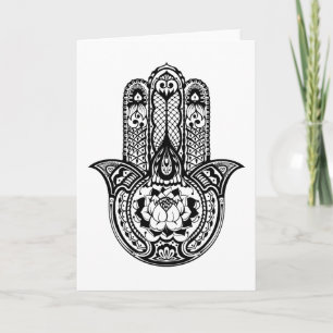 Inspired Hamsa Symbol Card