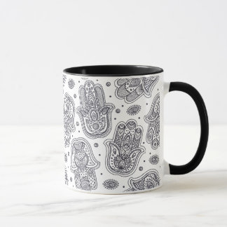 Inspired Hand Drawn Hamsa Mug