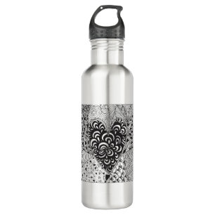 Inspired Heart Doodle 710 Ml Water Bottle