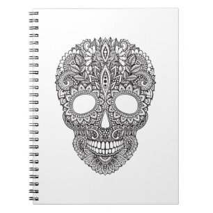 Inspired Human Skull Notebook