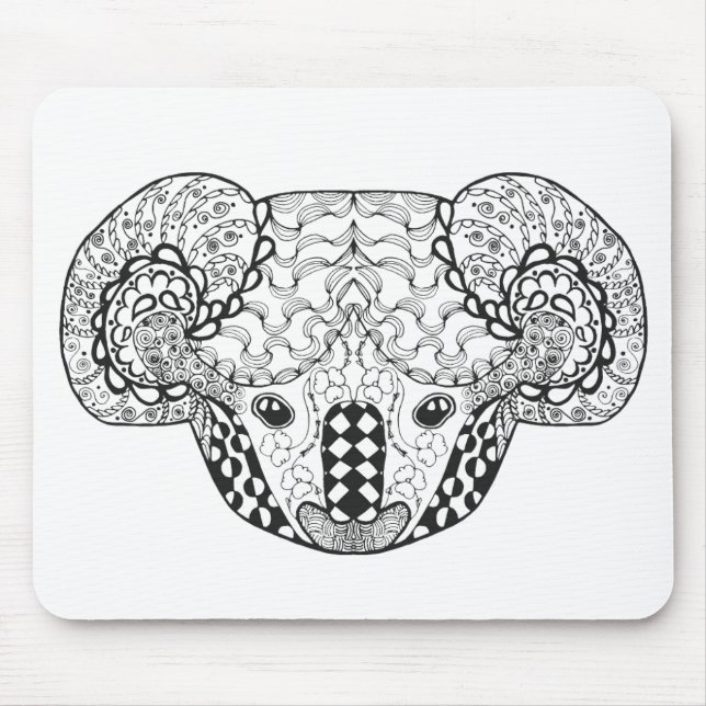 Inspired Koala Bear Mouse Pad (Front)