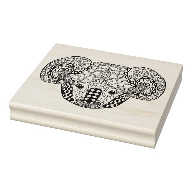 Inspired Koala Bear Rubber Stamp (Stamp)