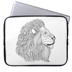 Inspired Lion Head 5 Laptop Sleeve