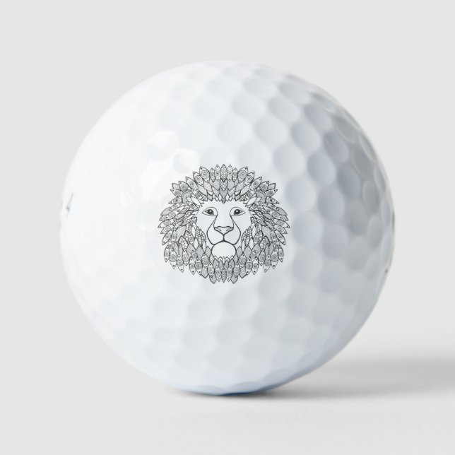 Inspired Lion Head Golf Balls (Front)