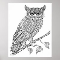 Inspired Magic Owl Sitting On Branch 2