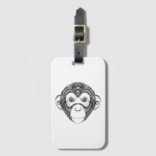 Inspired Monkey Design Luggage Tag