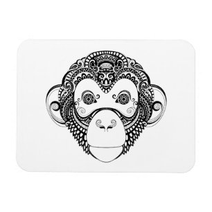 Inspired Monkey Design Magnet