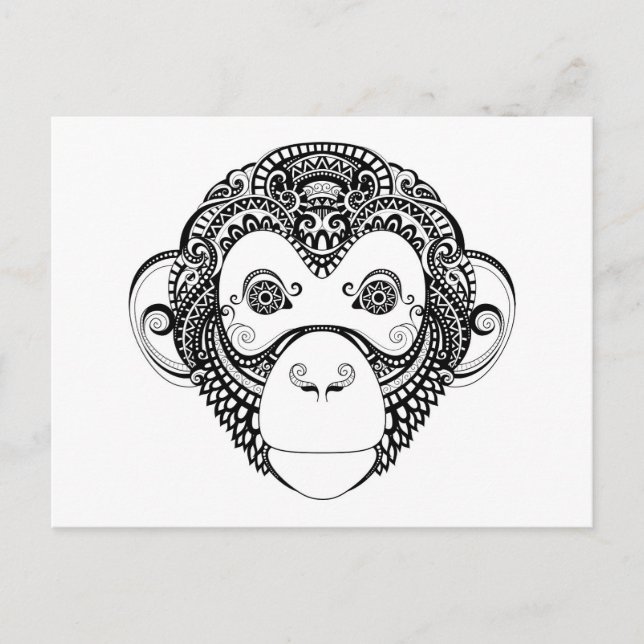 Inspired Monkey Design Postcard (Front)