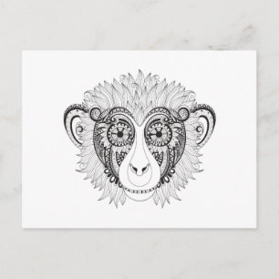 Inspired Monkey Postcard