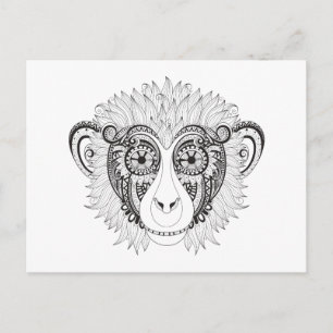 Inspired Monkey Postcard