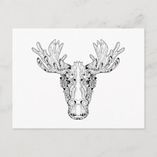 Inspired Of An Elk Postcard