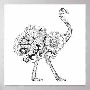 Inspired Ostrich 2 Poster