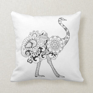 Inspired Ostrich Cushion