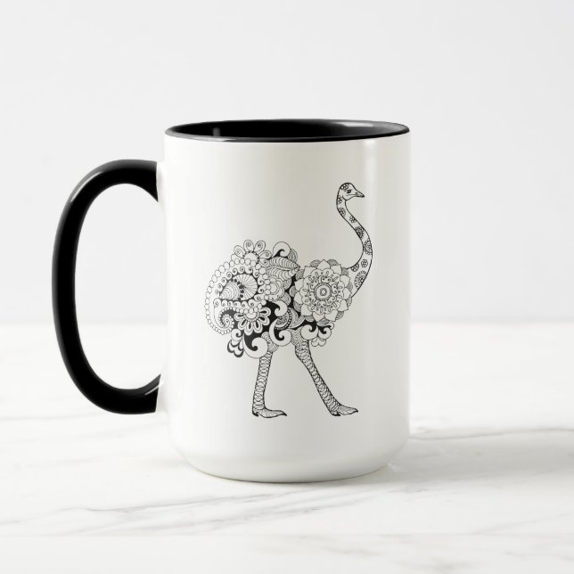 Inspired Ostrich Mug (Left)