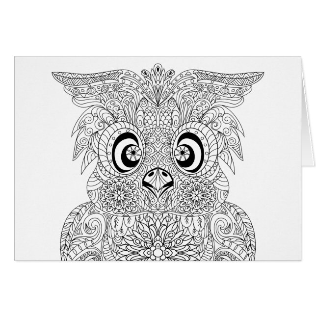 Inspired Owl Portrait (Front Horizontal)