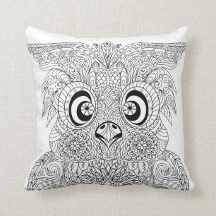Inspired Owl Portrait Cushion