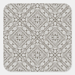 Inspired Pattern Square Sticker